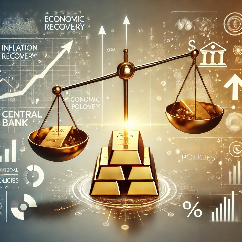 A-conclusive-image-summarizing-the-discussion-on-gold-price-trends.-The-image-features-a-balanced-gold-bar-in-the-center-with-arrows-pointing-both-up