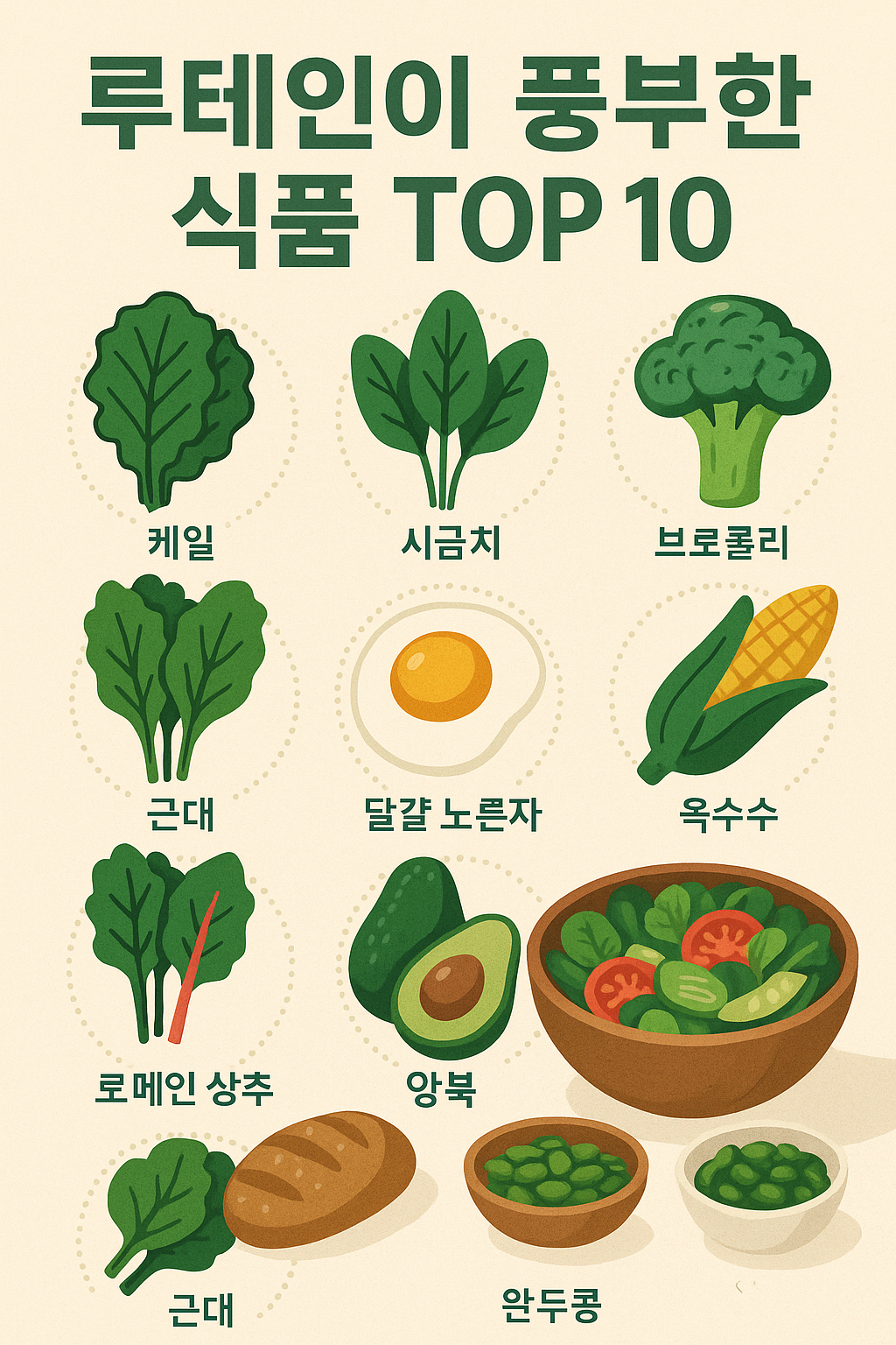 루테인 함량 높은 식품 TOP 10 소개 🍃